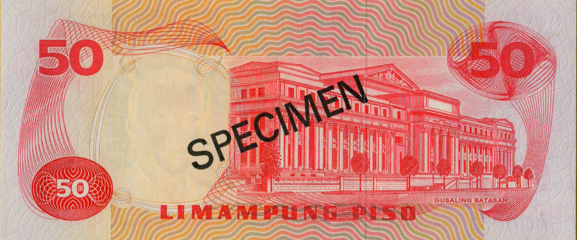 Philippines 50 1978 UNC P-163/as [Specimen]